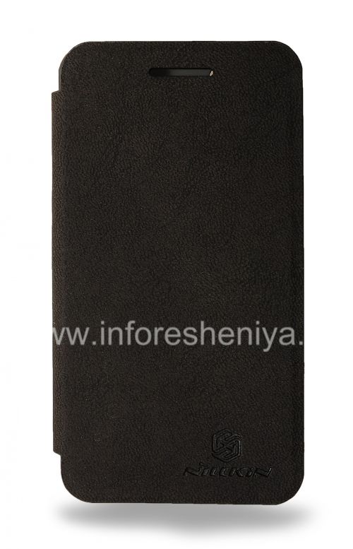 Photogallery for ब्लैकबेरी Z10 के लिए हस्ताक्षर चमड़ा प्रकरण क्षैतिज उद्घाटन Nillkin, काले, साबर product