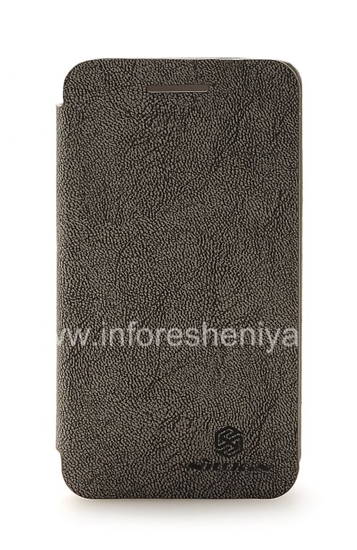 Photogallery for ब्लैकबेरी Z10 के लिए हस्ताक्षर चमड़ा प्रकरण क्षैतिज उद्घाटन Nillkin, ग्रे, साबर product
