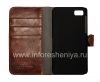 Photo 6 — Signature Kulit Kasus Dompet Naztech Klass Wallet Case untuk BlackBerry Z10, Brown (Brown)
