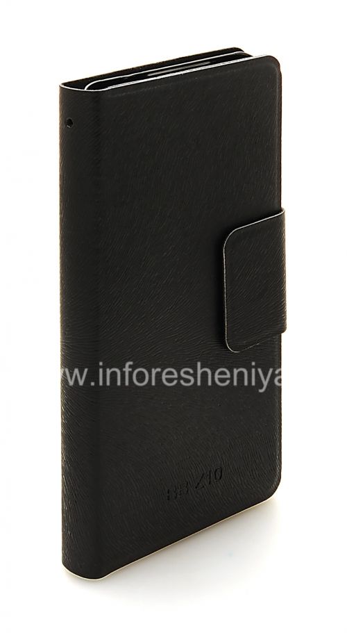 Photogallery for Horizontal Leather Case with opening function supports for BlackBerry Z10, The black product