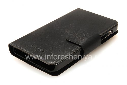 Photogallery for Horizontal Leather Case with opening function supports for BlackBerry Z10, The black product