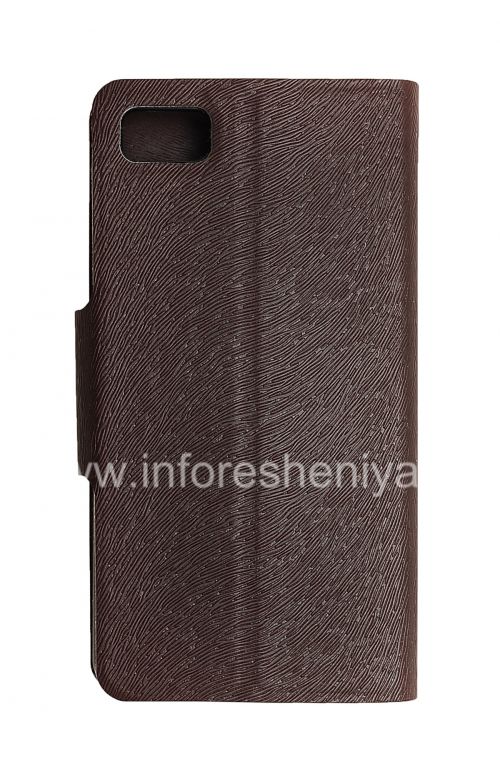 Photogallery for Horizontal Leather Case with opening function supports for BlackBerry Z10, Brown product