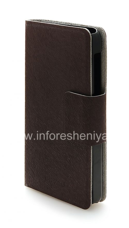 Photogallery for Horizontal Leather Case with opening function supports for BlackBerry Z10, Brown product