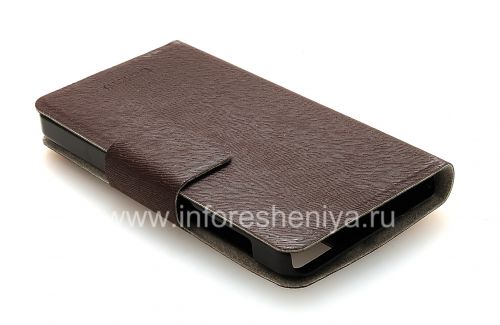 Photogallery for Horizontal Leather Case with opening function supports for BlackBerry Z10, Brown product