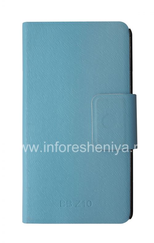 Photogallery for Horizontal Leather Case with opening function supports for BlackBerry Z10, Blue product