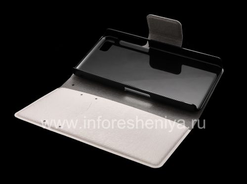 Photogallery for Horizontal Leather Case with opening function supports for BlackBerry Z10, White product