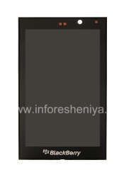 شاشة LCD + شاشة تعمل باللمس (لمس) التجمع من أجل بلاك بيري Z10, أسود نوع T1 001/111