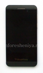 LCD screen + touchscreen + bezel in assembly for BlackBerry Z10, Black, type T1