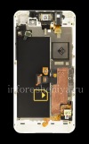 Photo 2 — LCD screen + touchscreen + bezel in assembly for BlackBerry Z10, White, type T1