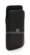 Photo 4 — Leather Case-pocket for BlackBerry Z10 / 9982, Black with fine texture