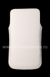 Photo 2 — Leather Case-pocket for BlackBerry Z10 / 9982, White with fine texture