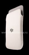 Photo 3 — Etui en cuir de poche pour BlackBerry Z10 / 9982, Blanc avec une texture fine