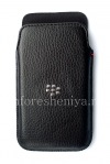 Photo 1 — Etui en cuir de poche pour BlackBerry Z10 / 9982, Noir, grande texture