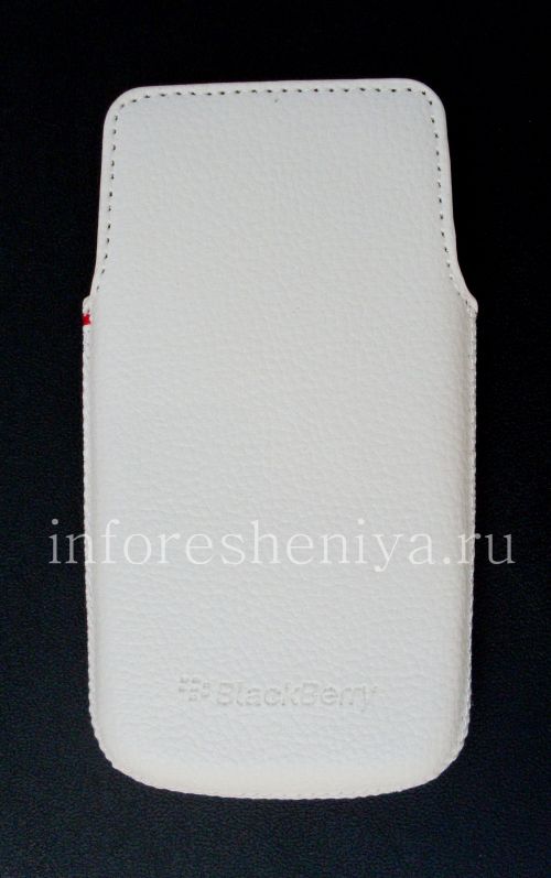 Photogallery for 皮套口袋BlackBerry Z10 / 9982, 白色，质地大 product