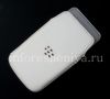 Photo 5 — Caso de cuero de bolsillo para BlackBerry Z10 / 9982, Blanca, gran textura