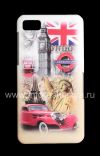 Photo 1 — Plastik tas-cap dengan pola "Travel" untuk BlackBerry Z10, "International"