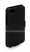 Photo 4 — 公司塑料盖，盖，配有皮套Amzer Shellster SHELLCASE W /皮套BlackBerry Z10, 黑色外壳与黑色皮套（黑色）