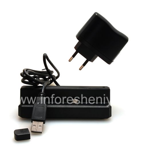 Photogallery for Cargador de escritorio &quot;de cristal&quot; para BlackBerry Z10, Negro product