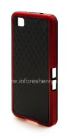 Photo 3 — Silicone Case icwecwe "Cube" for BlackBerry Z10, Black / Red