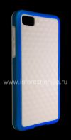 Photo 4 — সিলিকন কেস কম্প্যাক্ট BlackBerry Z10 জন্য "ঘনক", সাদা / নীল