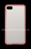 Photo 1 — Silicone Case icwecwe "Cube" for BlackBerry Z10, White / Pink