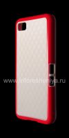 Photo 3 — Silicone Case icwecwe "Cube" for BlackBerry Z10, White / Red