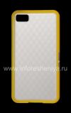 Photo 1 — Silicone Case icwecwe "Cube" for BlackBerry Z10, White / Yellow