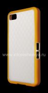 Photo 3 — Silicone Case icwecwe "Cube" for BlackBerry Z10, White / Yellow