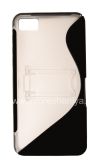 Photo 1 — Silicone Case dengan Stand merampingkan dipadatkan untuk BlackBerry Z10, hitam