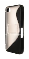Photo 3 — Silicone Case dengan Stand merampingkan dipadatkan untuk BlackBerry Z10, hitam
