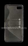 Photo 2 — Silicone Case dengan Stand merampingkan dipadatkan untuk BlackBerry Z10, abu-abu