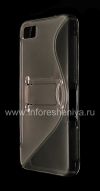 Photo 3 — Silicone Case dengan Stand merampingkan dipadatkan untuk BlackBerry Z10, abu-abu