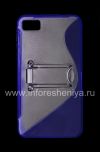 Photo 1 — Silicone Case dengan Stand merampingkan dipadatkan untuk BlackBerry Z10, biru