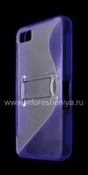 Photo 3 — Silicone Case dengan Stand merampingkan dipadatkan untuk BlackBerry Z10, biru