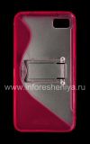 Photo 2 — Silicone Case dengan Stand merampingkan dipadatkan untuk BlackBerry Z10, berwarna merah muda