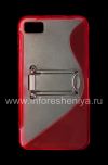 Photo 1 — Silicone Case dengan Stand merampingkan dipadatkan untuk BlackBerry Z10, merah