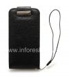 Photo 12 — Housse en cuir avec couvercle à ouverture verticale pour BlackBerry Z10, Noir, grande texture