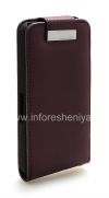 Photo 5 — Leather Case with vertical opening cover for BlackBerry Z10, Purple, large texture