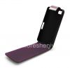 Photo 11 — Caso de cuero con tapa de apertura vertical para BlackBerry Z10, Púrpura, gran textura