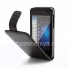 Photo 2 — kasus penutup kulit dengan membuka vertikal untuk BlackBerry Z10, Hitam, tekstur halus