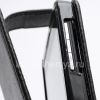 Photo 6 — kasus penutup kulit dengan membuka vertikal untuk BlackBerry Z10, Hitam, tekstur halus