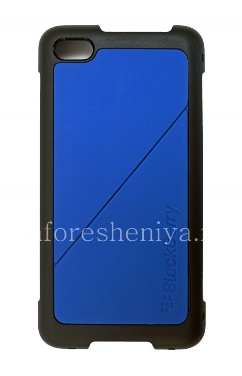 Photogallery for মূল প্লাস্টিক কভার, ফাংশন দিয়ে ঢেকে ট্রান্সফর্ম শেল স্ট্যান্ড BlackBerry Z30, নীল / কালো (ব্লু) product
