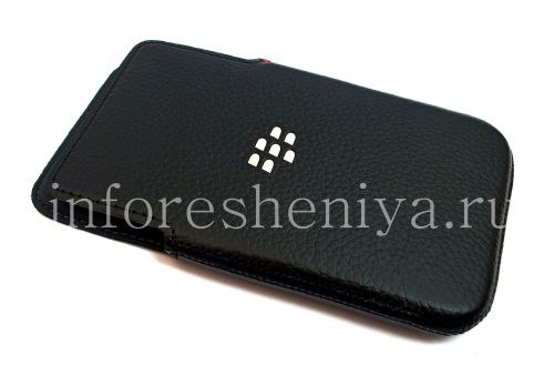 Photogallery for Original Case-Tasche Ledertasche für Blackberry-Z30, Black (Schwarz) product