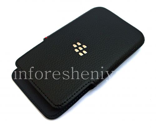 Photogallery for Original Case-Tasche Ledertasche für Blackberry-Z30, Black (Schwarz) product