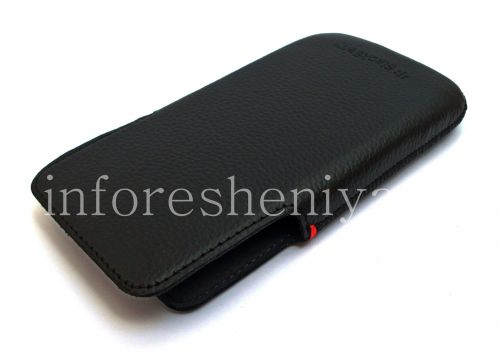 Photogallery for Original Case-Tasche Ledertasche für Blackberry-Z30, Black (Schwarz) product