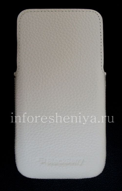 Photogallery for Original Case-Tasche Ledertasche für Blackberry-Z30, White (Weiß) product