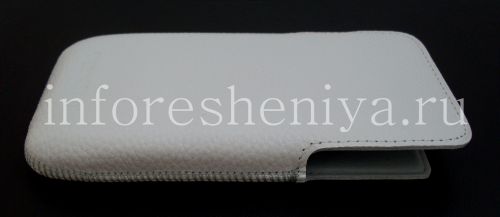 Photogallery for Original Case-Tasche Ledertasche für Blackberry-Z30, White (Weiß) product