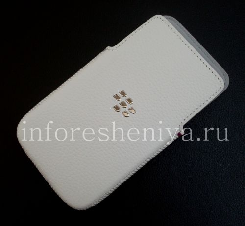Photogallery for Original Case-Tasche Ledertasche für Blackberry-Z30, White (Weiß) product