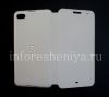 Photo 7 — The original leather case with horizontal opening cover Leather Flip Case for the BlackBerry Z30, White
