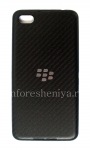 Original Back Cover for BlackBerry Z30, Black Carbon